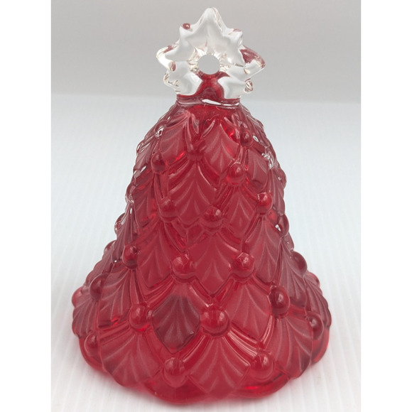 Original WaltherGlas Red Glass Bell Winter Christmas Tree Germany 5.5" H Rare - Picture 4 of 10
